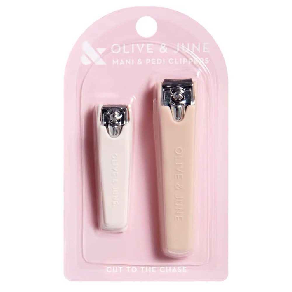 Olive & June Nail Clipper Set | Flat-Edge Clippers for Manis